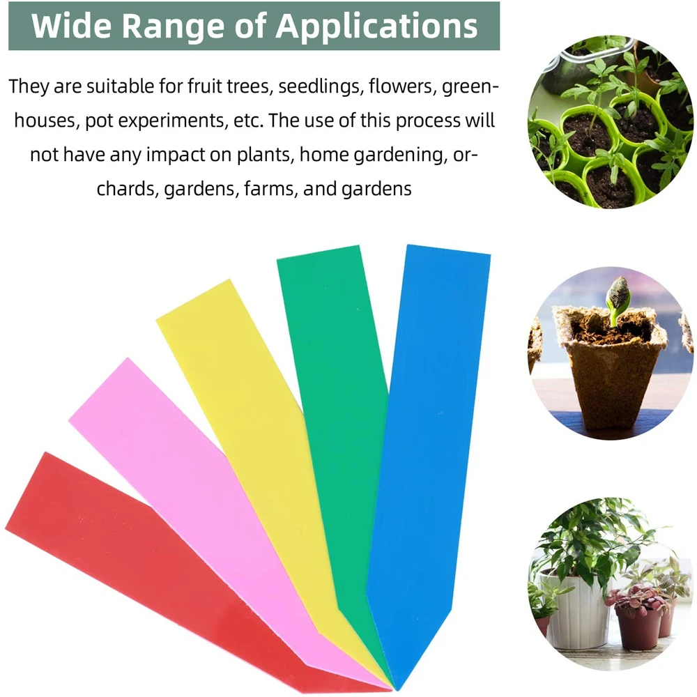60 sztuk 10CM etykiety na rośliny znak ogrodowy wodoodporne tablice szkółkarskie dla roślin tagi markery plastikowe etykiety dla identyfikatorów