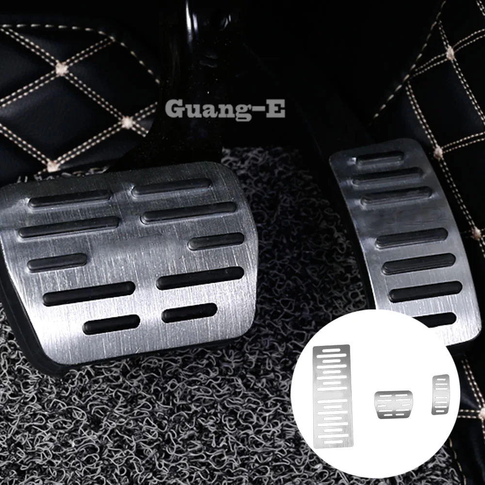 

Car Cover Aluminium Alloy Foot Gas Petrol Oil Brake Rest Lamp Trim Accessories For Skoda Kodiaq 2017 2018 2019 2020 2021 2022