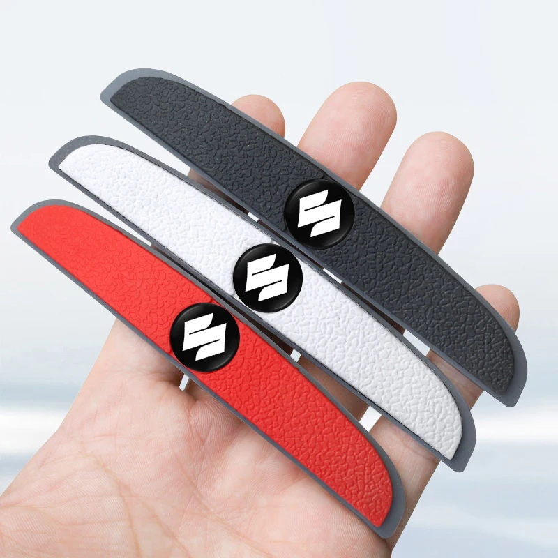 Tiras de protección antiarañazos para puerta de coche, pegatina decorativa de goma para Suzuki Swift Jimny Ignis Splash Samurai, suministros para coche, 4 Uds.