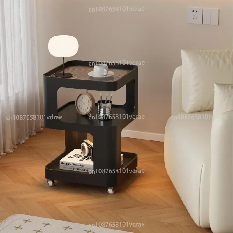 Movable Bedside Shelving Unit – Creative Bedside Cabinet – Compact Home Bedroom Storage Unit in A Minimalist Modern Style