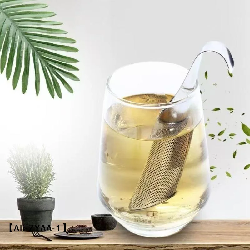 【A】Stainless Steel Tea Infuser Strainer Hook Type For Spice Colador Ceremony Poop Teaware Infusion Item Teapot Sieve
