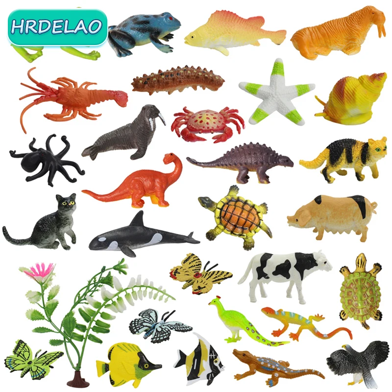 

Мини фигурки диких животных Sealife, фигурки животных динозавров, фигурки животных, набор моделей зоопарка, фигурки, коллекционные обучающие игрушки для детей, подарок
