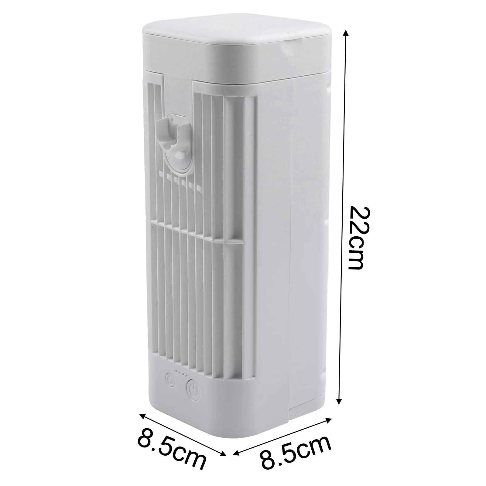 Portable USB Air Conditioner with 3 Speed Fan Options Quiet Operation Hanging Hook and Night Light for Desk Use