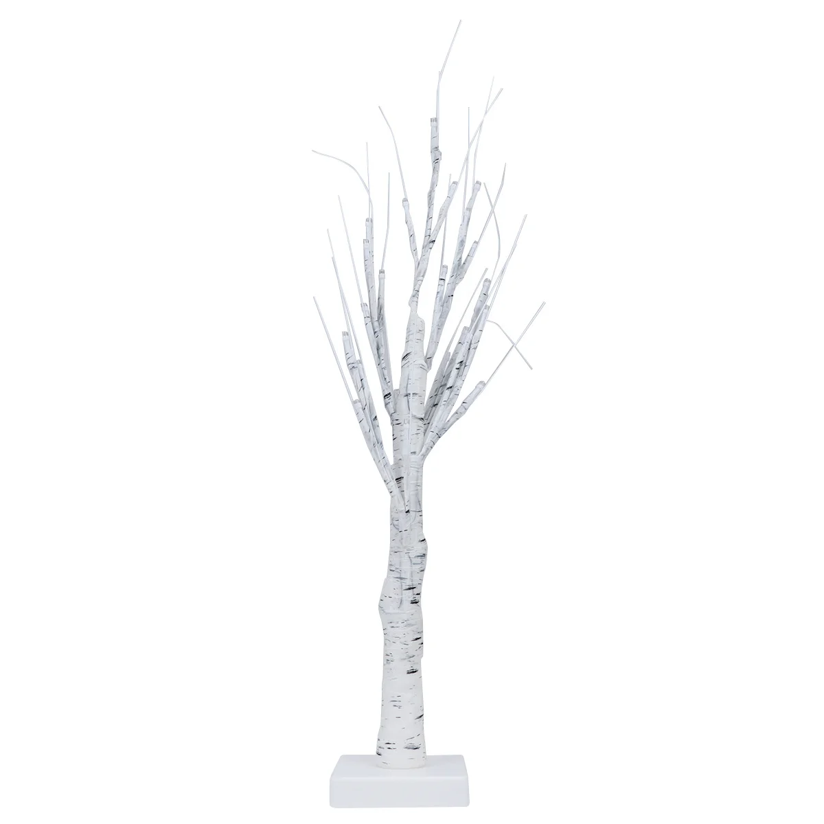 24 المصابيح الأبيض البتولا شجرة الزخرفية مصباح USB السرير الجدول مصباح الليل لغرفة المعيشة غرفة نوم توفير الطاقة جو دافئ #1