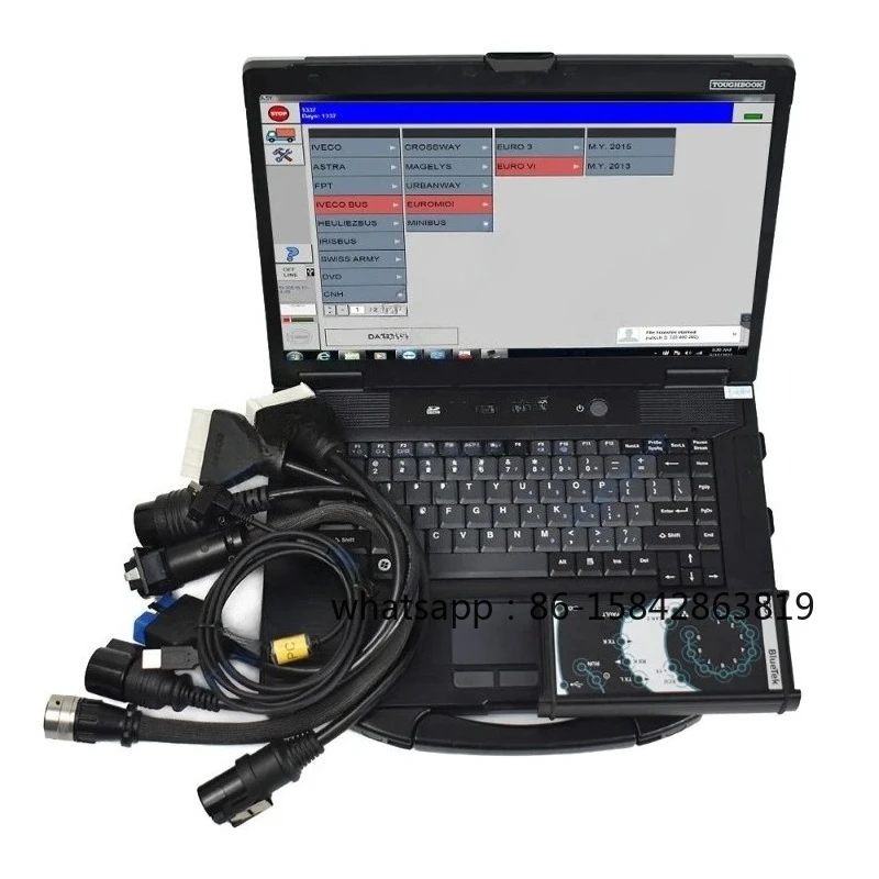 CF53 Laptop ELTRAC EASY for IVECO Model ECI 6-32 VDC diagnostic scanner tool ECI diagnostic interface Truck Diagnostic Scanner
