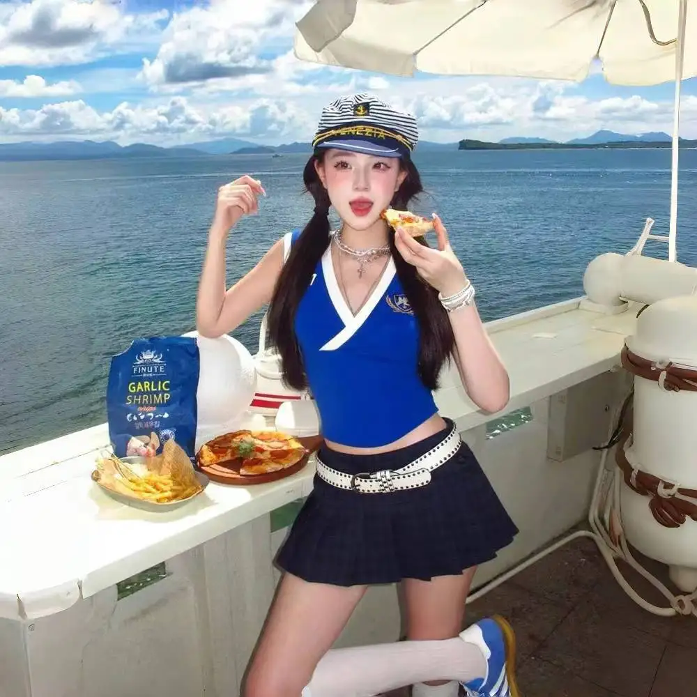 

Military Hat Army Peaked Navy Cap Autumn Winter Outdoor Women Headwear Striped Sailor Style Versatile Octagonal Beret 8M263