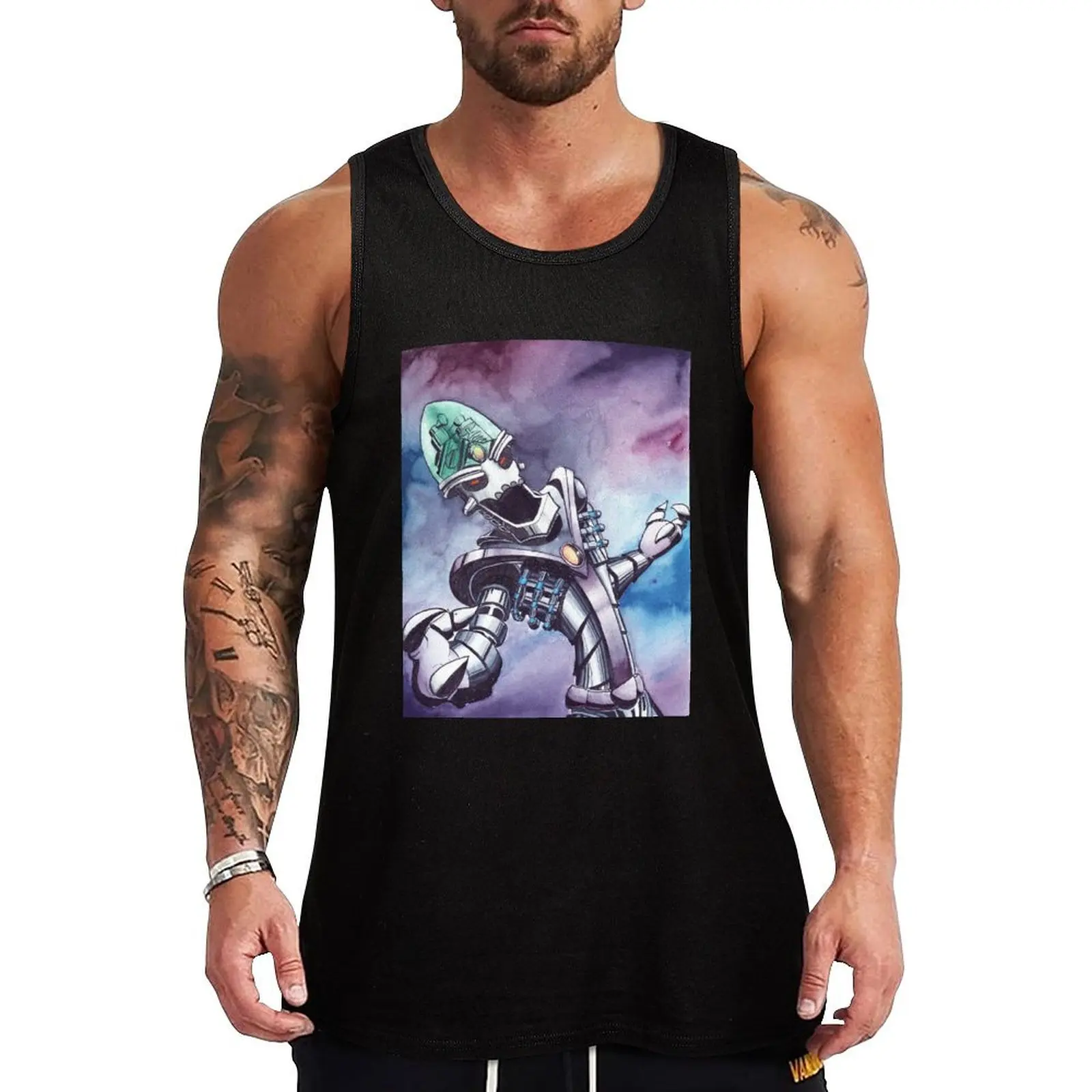 

Ratchet and Clank Dr Nefraious Tank Top Basic Casual Sleeveless Top Solid Lightweight Tank