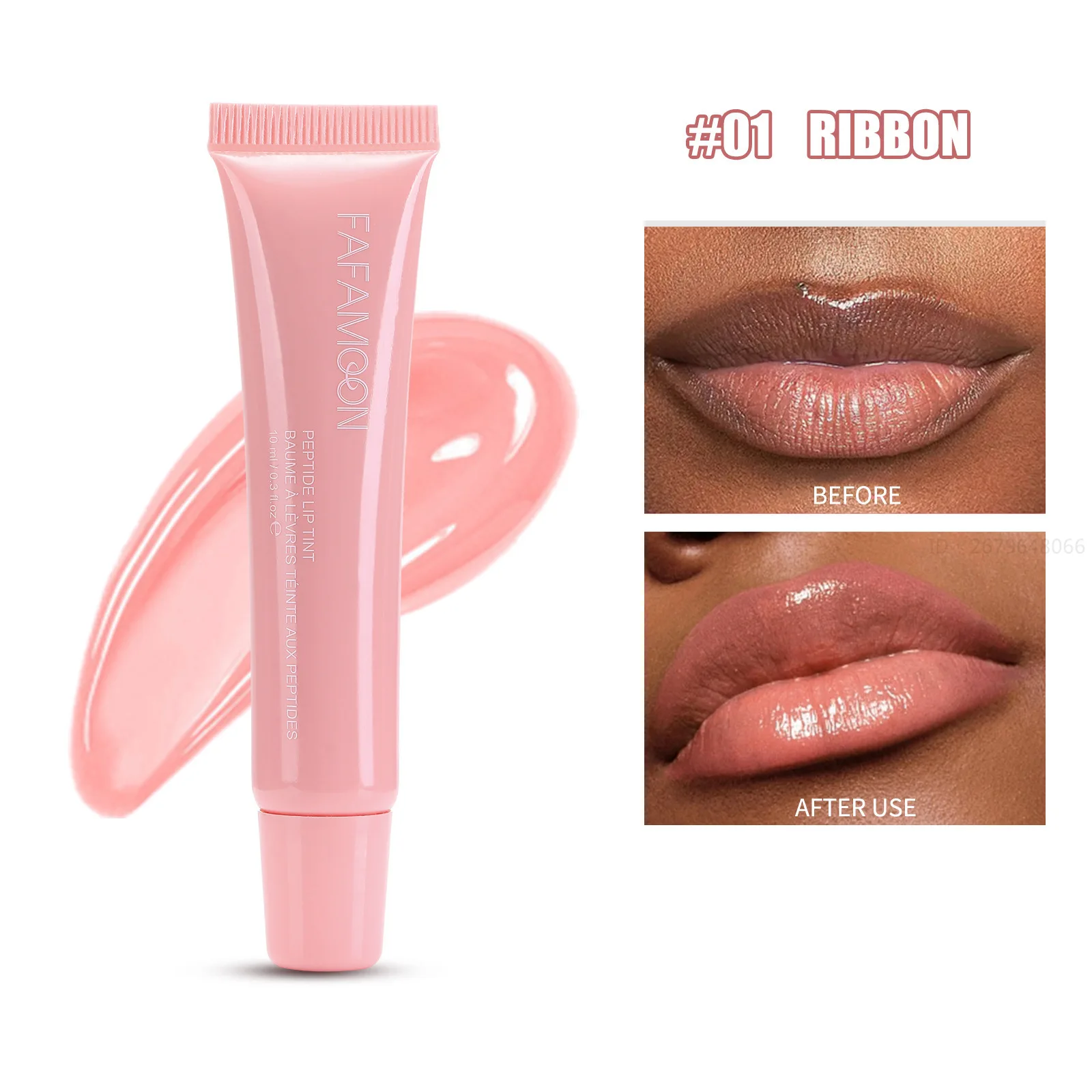 Brillo de labios líquido de espejo con luz de agua, Aceite hidratante antiadherente, taza de vidrio regordeta, esmalte de labios transparente, maquillaje de labios