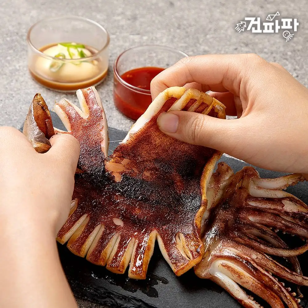 [품질보증]국내산 동해안 반건조오징어 피데기 대 사이즈 5미 (약 600g)