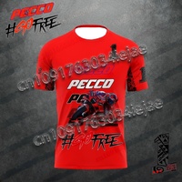 2025 New Motorcycle Race # 63 Driver Francesco Bagnaia Fan Men's Summer Quick Drying Sports Outdoor Leisure T-shirt