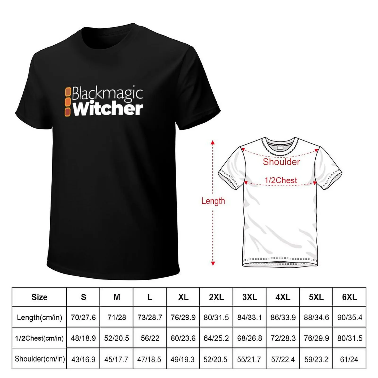Blackmagic witcher T-Shirt Abstract Pattern Print Top