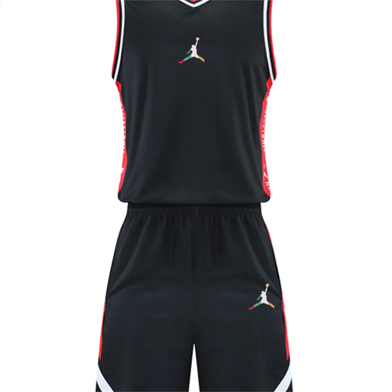 Jordan Conjuntos de ejercicios para hombre, conjuntos de camisetas de baloncesto, profesionales, entrenamiento, chaleco y pantalones cortos de secado rápido, multicolor