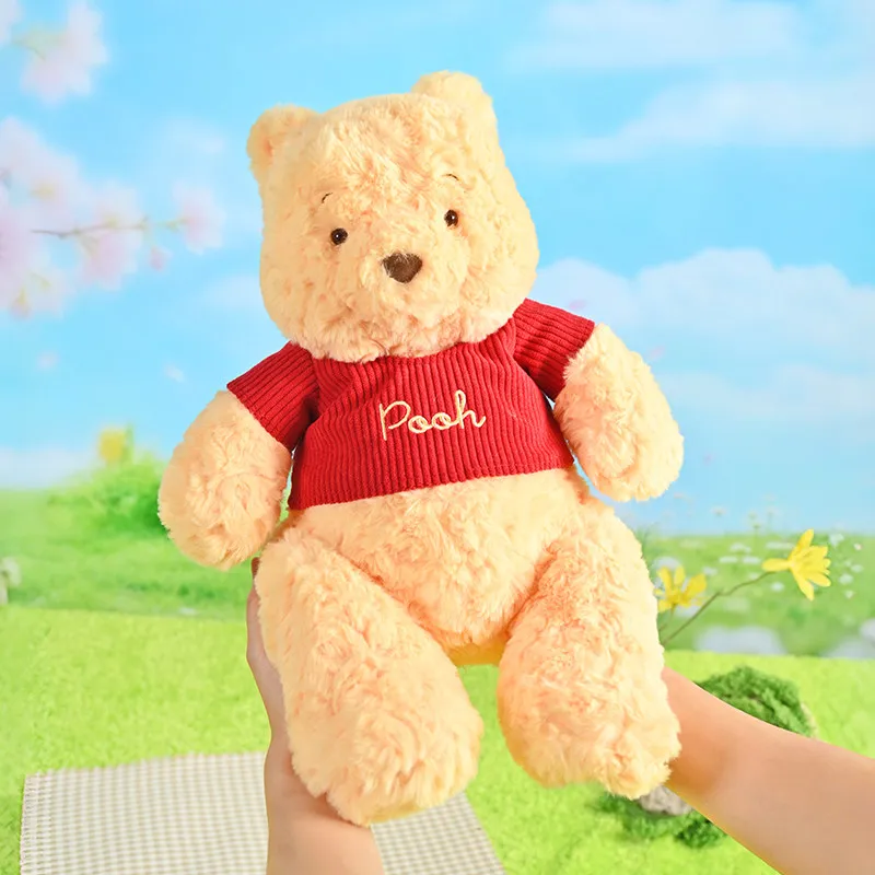 Genuine Winnie the Pooh 100th Anniversary Plush Toy Plushies Soft Stuffed Doll Cuddly Pillow Collection Kids Birthday Gifts