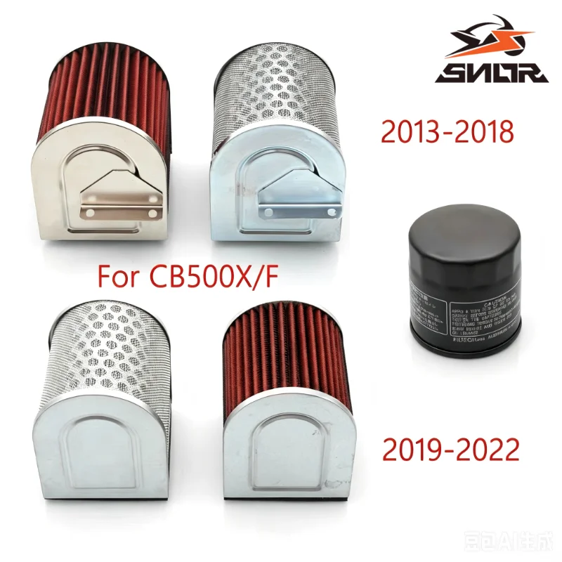 SNOR High Flow Air Filter For Honda CB500F CB500X CBR500 2013-2018 CB400X CBR400R Post 2019 Motorcycle Engine Replacement Parts