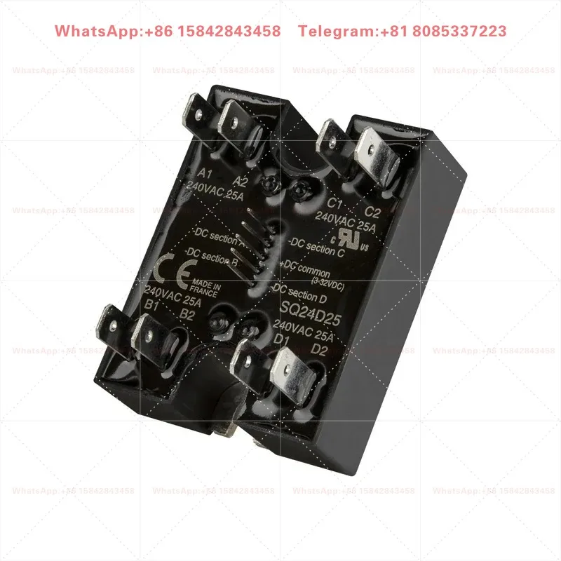 Dual Channel Two Phase Solid State Relay Module D4840-2H Input Output SOB54246 Control Switch