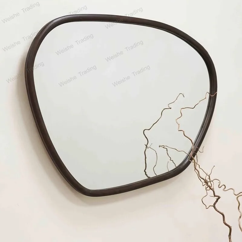 Retro wall-mounted French bathroom mirror master bedroom dresser wall-mounted mirror