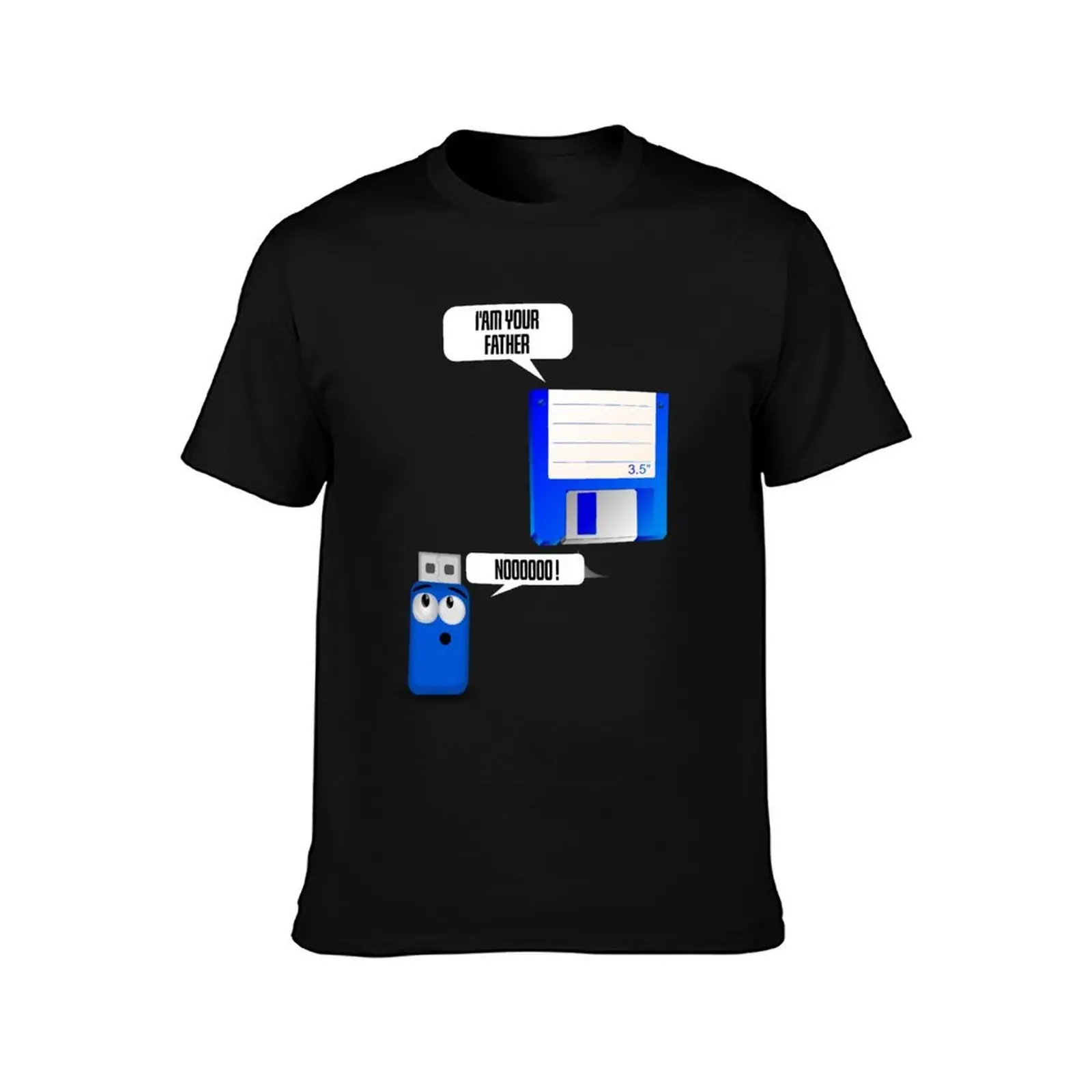 Floppy USB Stick Funny Gift Nerd I am your dad T-Shirt Casual Everyday Wear T-Shirt
