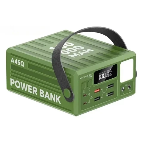 Портативное зарядное устройство (Power Bank) 100000 мАч для кемпинга, быстрая зарядка 22.5 Вт, внешний аккумулятор для iPhone и Xiaomi