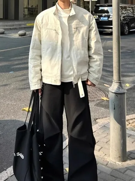 

Мужская куртка Cleanfit American High Street Harington Jaet свободного кроя с воротником-стойкой, рабочая одежда, весна-осень, молодежный стиль