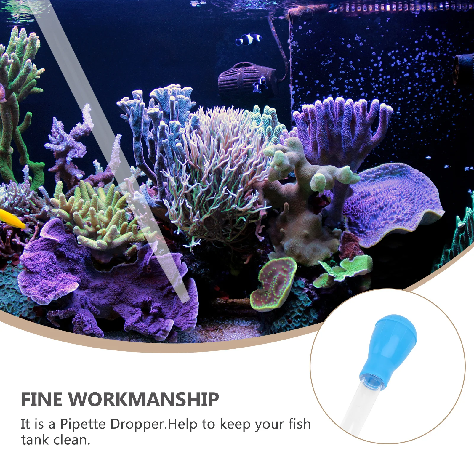 

50Ml Aquarium Pipette Dropper Fish Tank Cleaner Tool For Water Changing Coral Feeding Waste Removal Aquarium Dropper Fish Tank