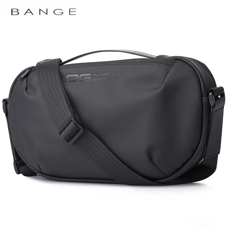 BANGE Men\'s Waterproof Crossbody Bag Oxford Large Capacity Multifunction Anti-theft Sling Shoulder Messenger Chest Bag Pack