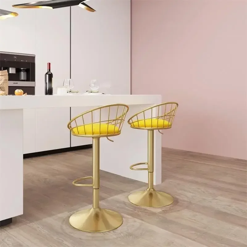NordicLight Luxury Mid-century Style Modern Simple Household Convenient Lift Rotating High Chairs Nordic Simple Creative Bar Sto