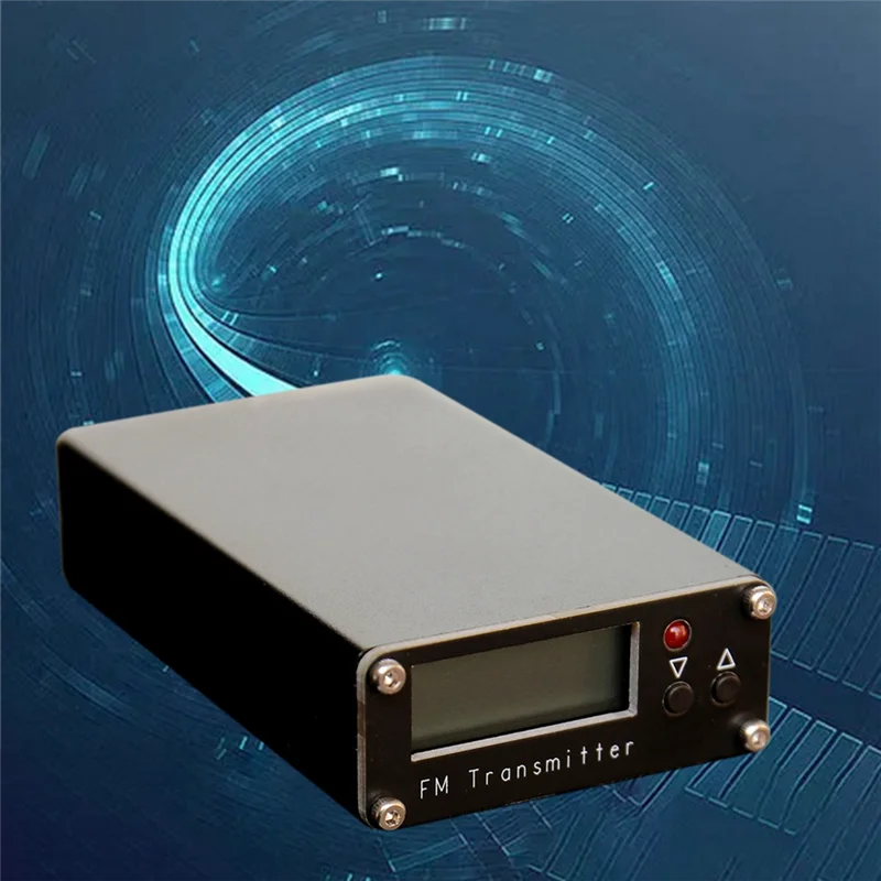 -RRKK FM Transmitter Digital Display English Listening Multifunctional 2Km Transmitter 0.5W 500MW Stereo 76-108M 1 Piece