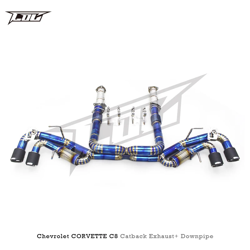 Boska Titanium Full exhaust Catback Exhaust Pipe Downpipe For Chevrolet CORVETTE C8 2019-2023 OEM valve exhaust systems