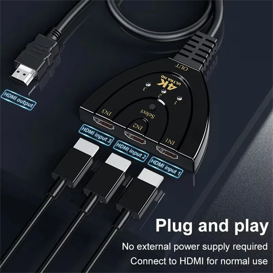3 Port Hdmi-Compati… - image