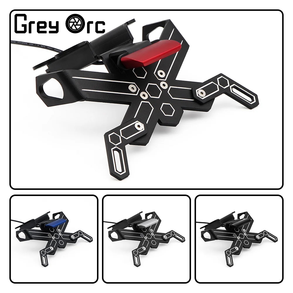 

For Yamaha MT 07 FZ 07 2014-2020 2015 2016 2017 2018 Accessories Motorcycle License Plate Fixed Bracket LED License Plate Light