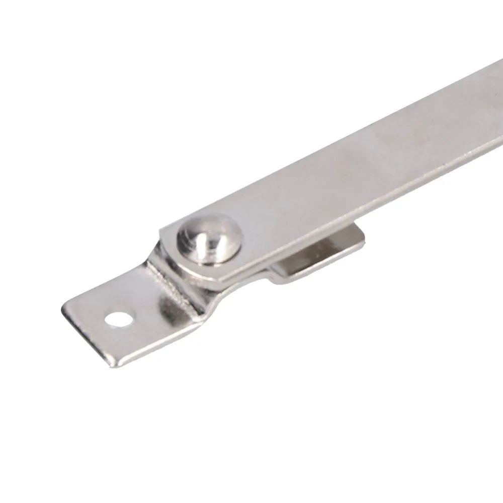 2pcs Small Silver Lid Support Hinges With Screws Efficient Folding Support Hinges Door Stay Hinge Wooden Boxes