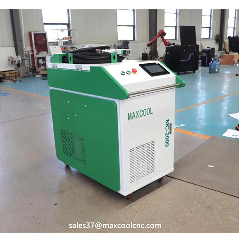 Maxcool 1000W Laser Cleaner 1500W 2000W Continuous Car Metal Rust Removal Fiber Handheld Laser Cleaning Machine