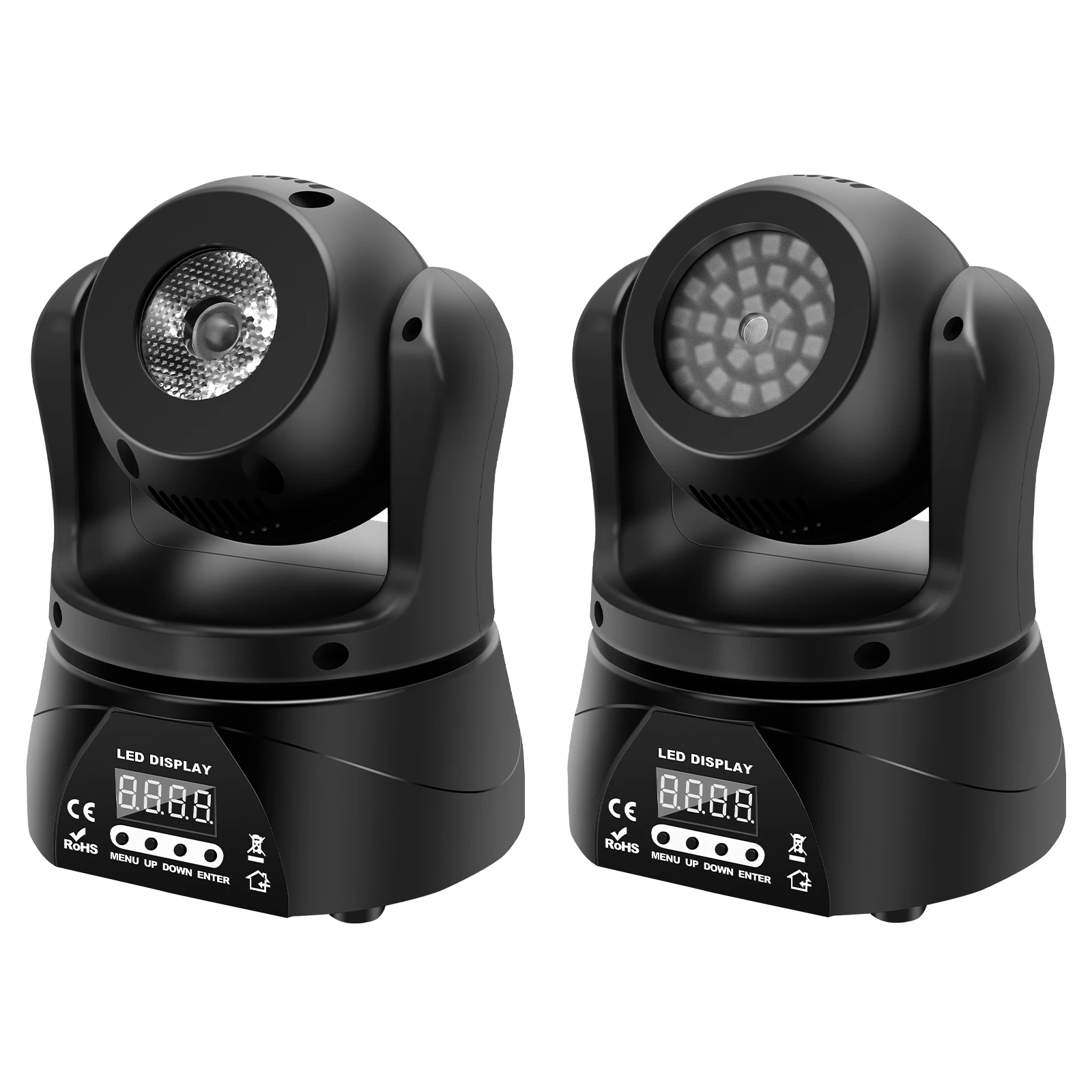 

Mini RGBW LED Beam Belt Laser Moving Head Lights with 15 CH DMX Sound Control for Bar Club Party Disco Show