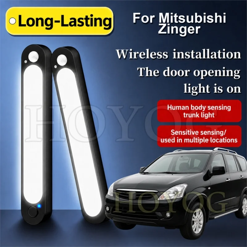 For Mitsubishi Zinger 2005-2026 Car Boot Light LED Lamp Motion Sensor Stick On Magnetic Trunk Cargo Light MPV Rear Seat Cabin