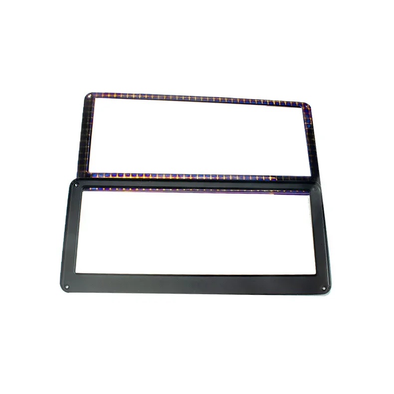 License Plate Frame Stainless Steel Carbon Fiber Texture Customizable For Thailand Car