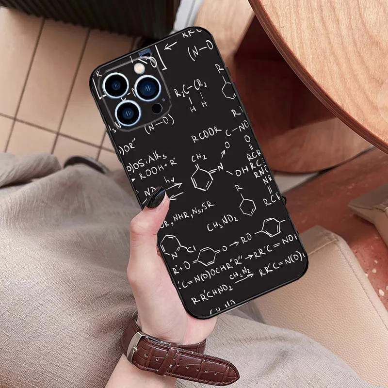 علم الرياضيات الفيزياء صيغ الغطاء الخلفي للقضية فون ، 12 ، 13 ، برو ، ميني ، 11 ، 14 ، 15 ، ماكس ، XS ، X ، XR ، SE ، 2020 ، 2022 ، 7 ، 8 زائد