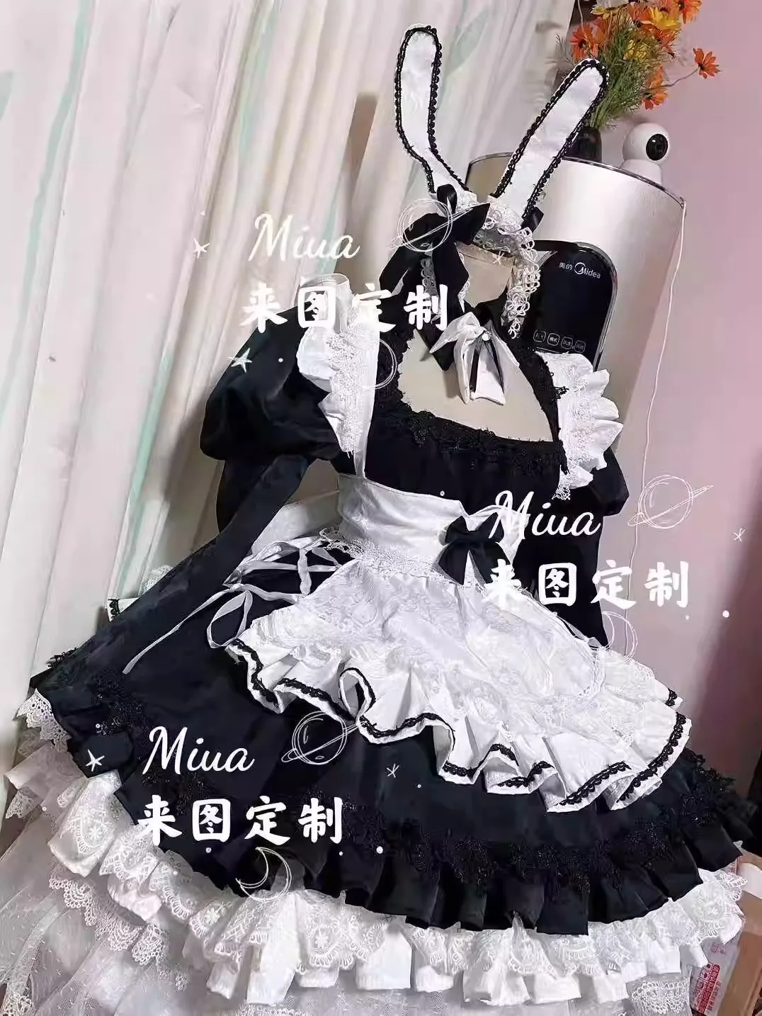 

COS-HoHo [Customized] Azur Lane USS Boise Elegant Maid Dress Lovely Uniform Cosplay Costume Halloween Party Role Play Outfit