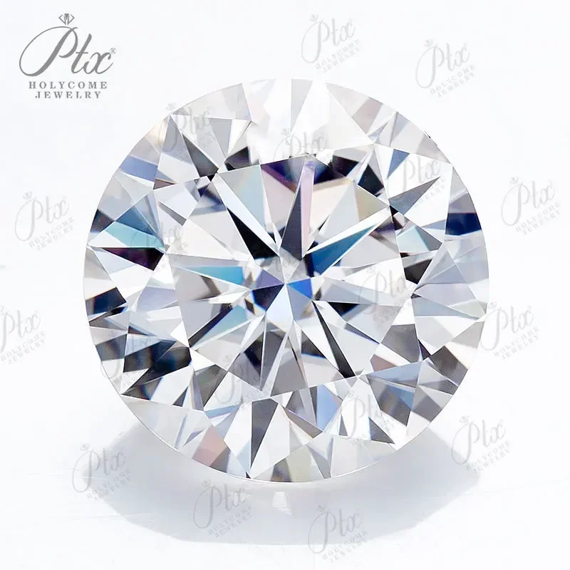 D Color White Loose Moissanite Stone Hot Sale Round Cut VVS1 Main Materials Pass Diamond Tester GRA Certificate Jewelry Making