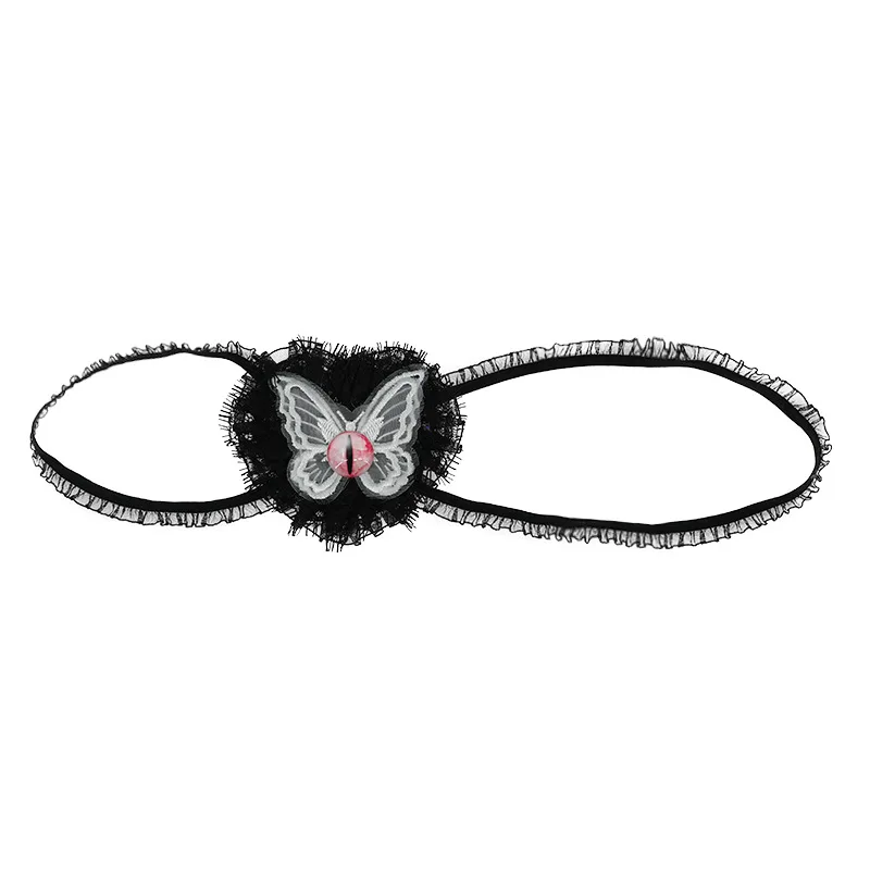 AniLV Anime Lolita Girl Butterfly Mask Cat\'s Eye One-eye Patch Cosplay