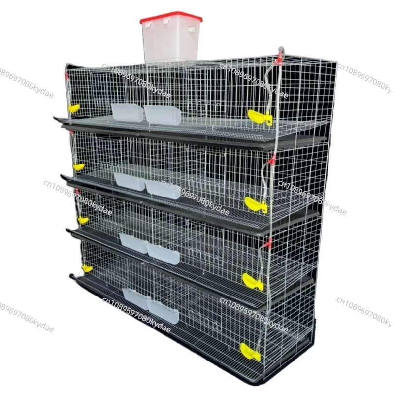 

H Type Battery Layer Quail Breeding Cage Poultry Farming Equipment Automatic Egg Collection Manure Tray