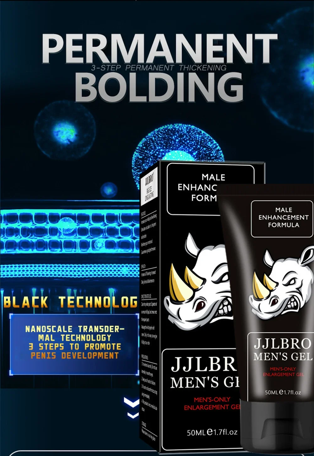 Male Big Dick Penis Enlargement Cream Sex Gel Increase Size Male Delay Erection Cream for Men Growth Thicken Adult Sex Products