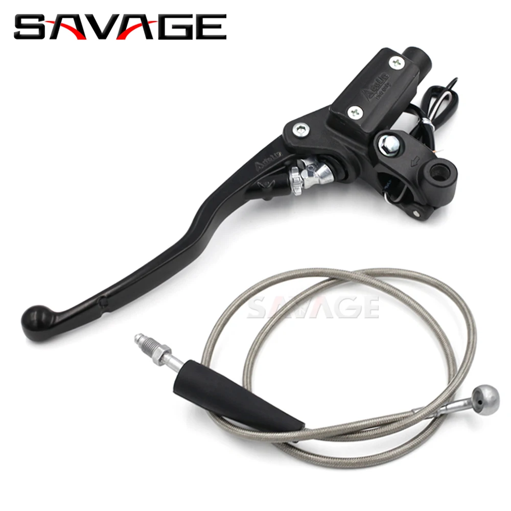 New 990 950 Left Hydraulic Clutch Master Cylinder Levers Oil Hose Pipe For 950 990 Adventure Supermoto Super Enduro Clutch Lever