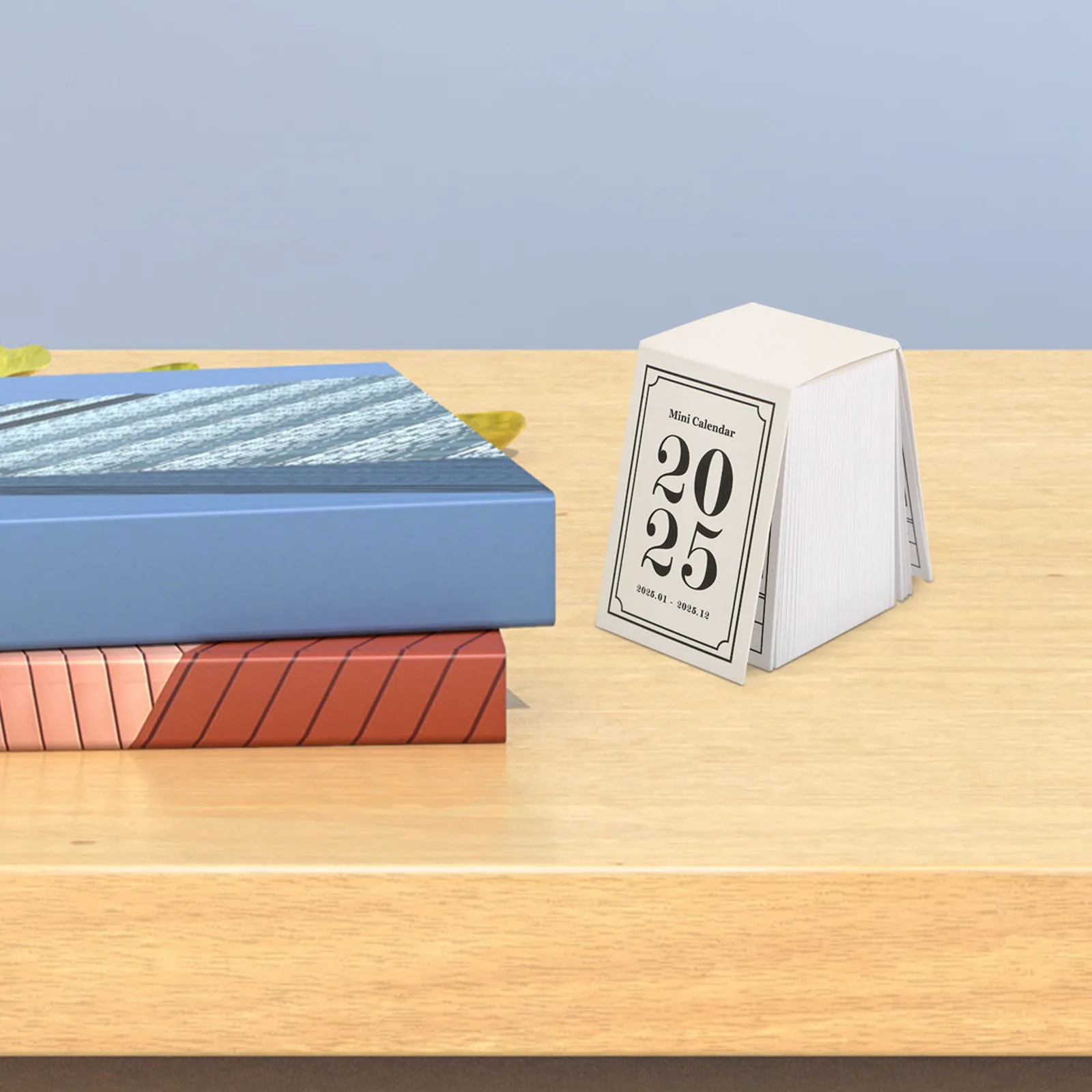

Mini Calendar 2025 Small Desktop Calendar for Office Home Tearable Desk Planner Compact Standing Calendar Retro Style Organizer
