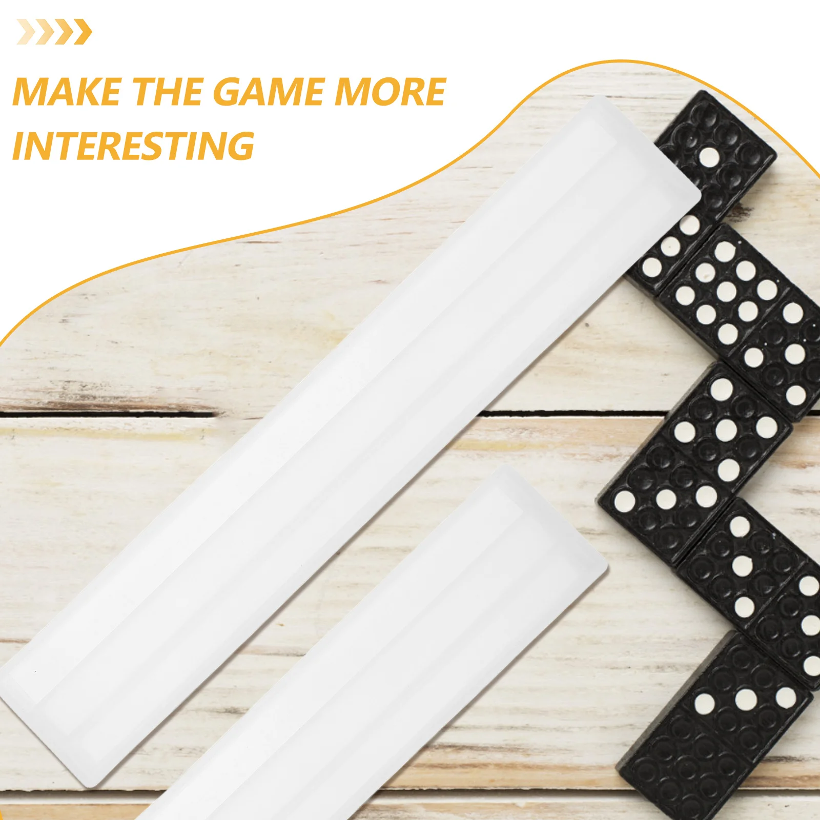 

3Pcs Domino Stand Holder Mold DIY Silicone Epoxy Molds for Crafts Storage Easy to Clean Reusable Multi-Functional Design