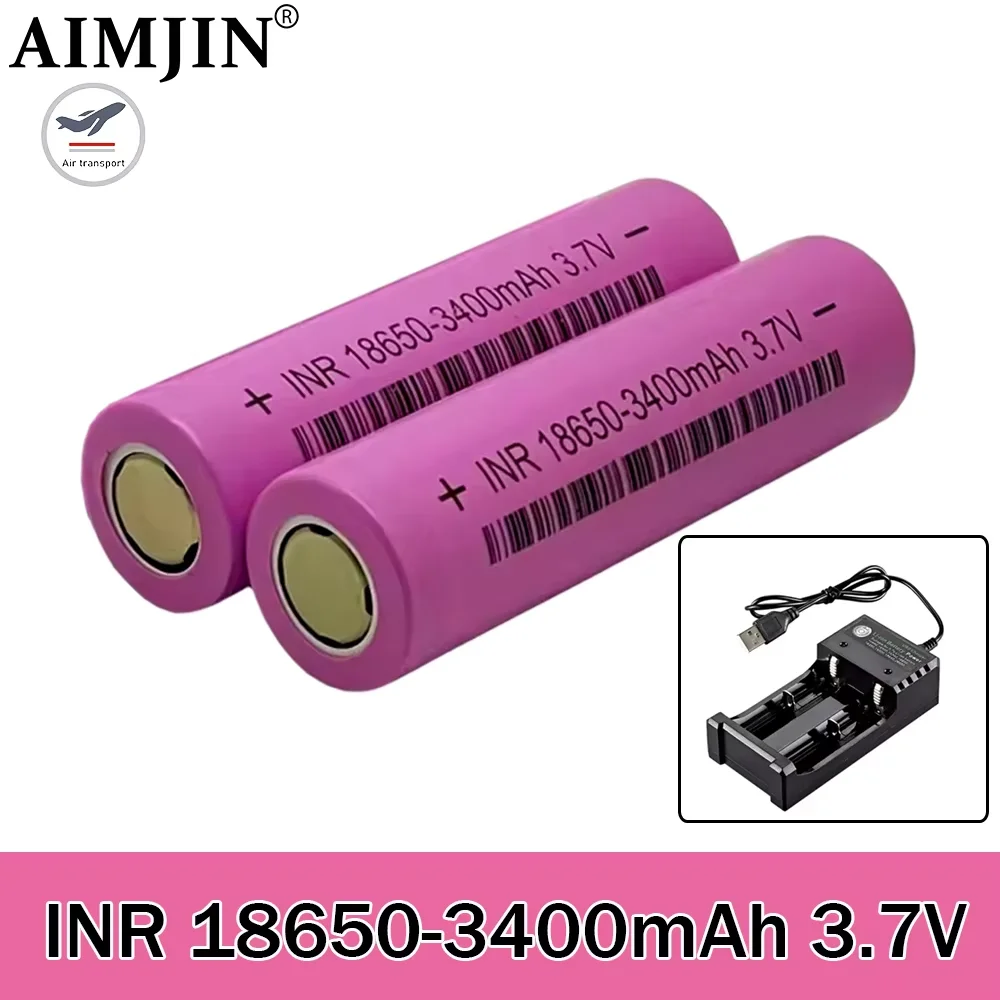 18650 3.7V Rechargeable battery 3400mah  For Samsung lithium batteries DIY 20A current
