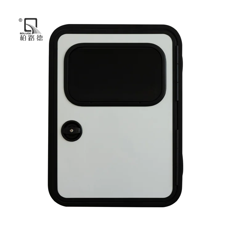 High Quality E-Mark DOT Certificate Aluminum Alloy ACRYLIC Glass RV CARAVAN MOTORHOME TEARDROP DOOR WITH OPENING WINDOW