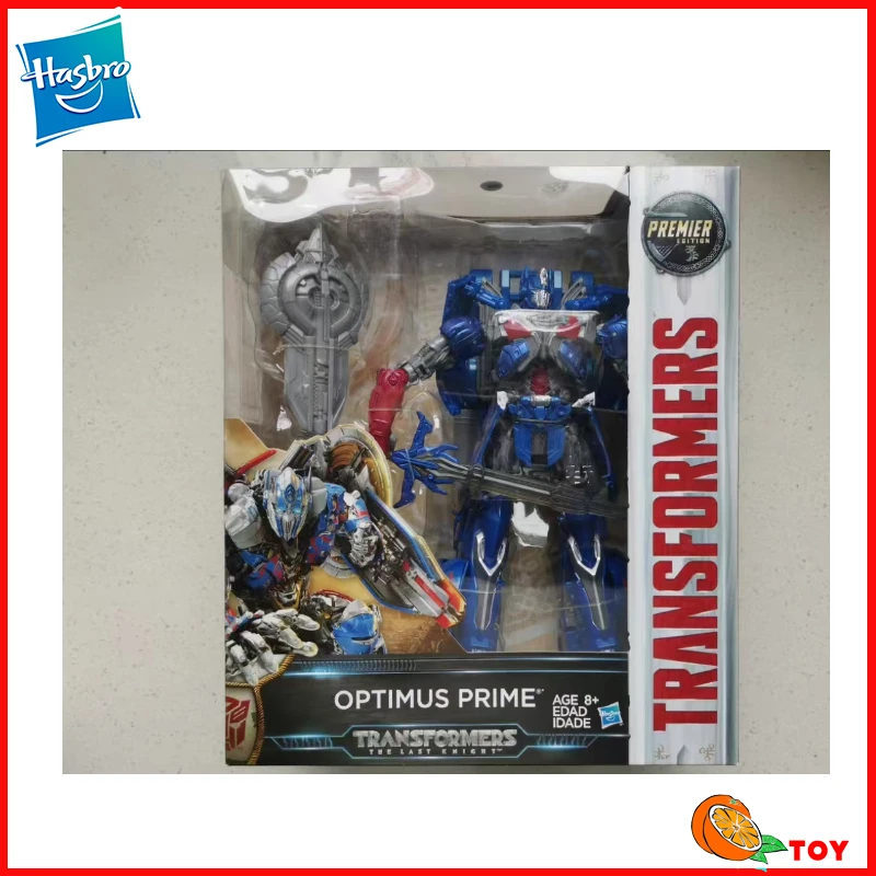 

In stock Hasbro Transformers toys Transformers: The Last Knight Class L Optimus Prime Model Robot Collection Action Figure