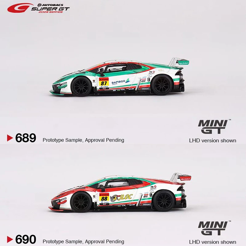 MINIGT 1:64 Model Car Lambor Huracan GT3 EVO2 Alloy Die-Cast Sport Vehicle