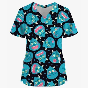 قصة لعبة 4 ملابس الجمال وتصفيف الشعر ملابس العمل الطبية قصيرة الأكمام أعلى الخامس ملابس ممرضة أنثى فني ممرضة أفضل 10 ملابس فني تمريض مبيعا - رقم 8