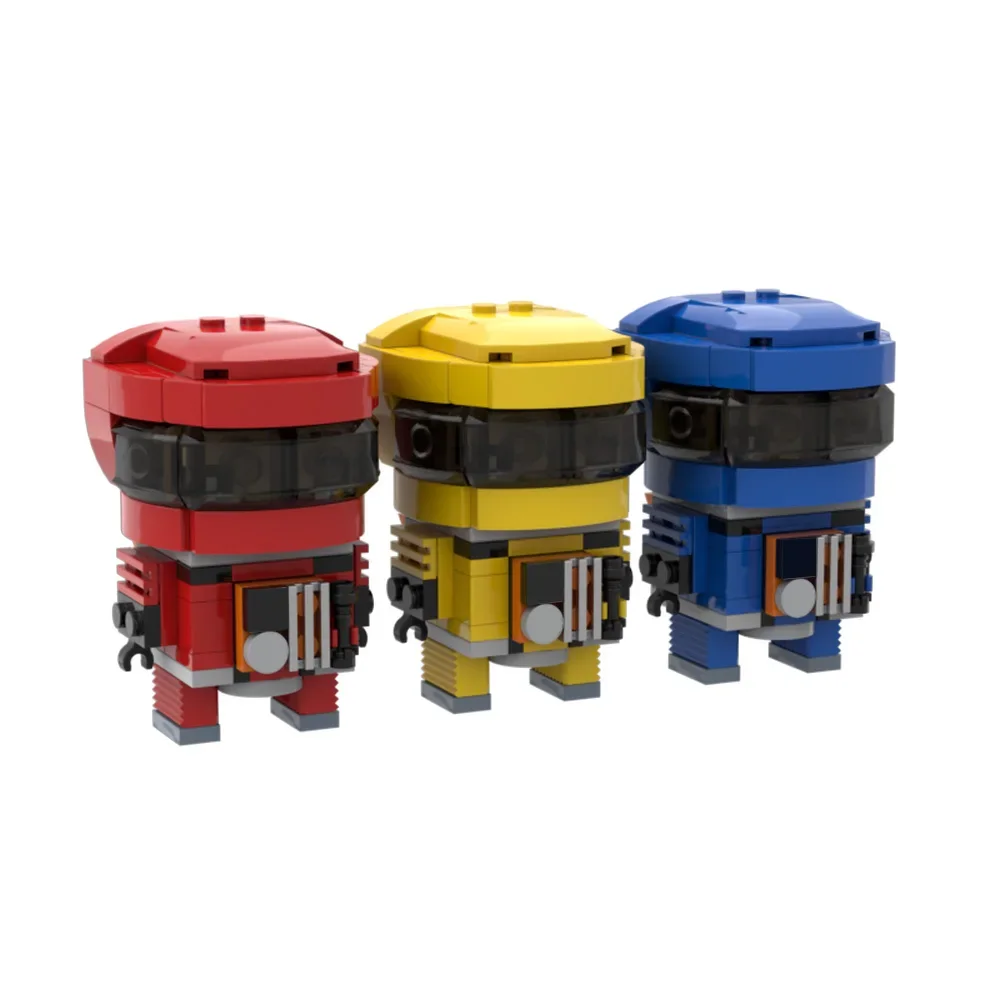 

Gobricks MOC Movie 2001: A Space Odyssey Space Suit Building Blocks Model Red Blue Space Suit Bricks Assembly Toys Kids DIY Gift